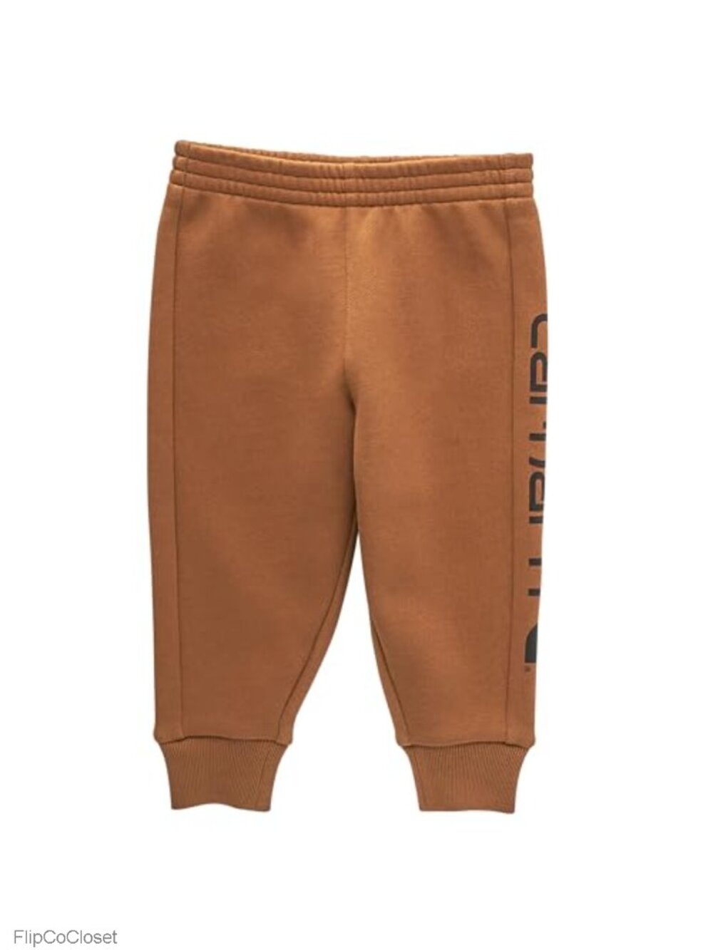 Boys Fleece Logo Sweatpants Pull-On Ribbed Cuffs Casual